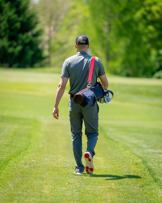 The Featherweight Nelson Hill Leather Golf Bag