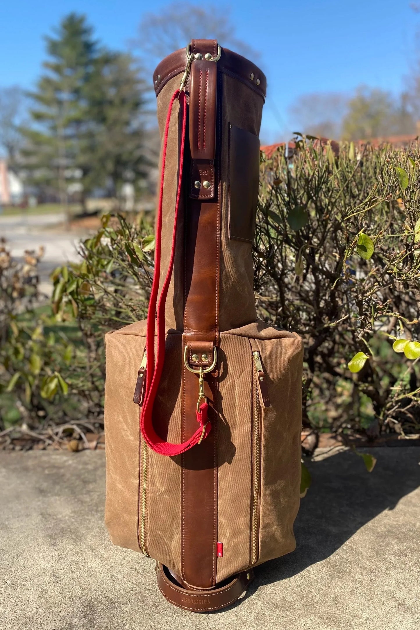 The Original Nelson Hill Leather Golf Bag