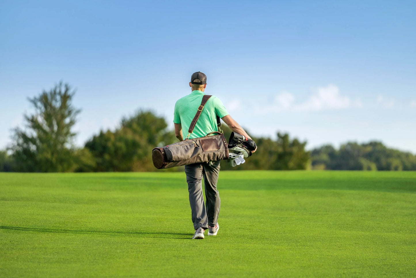 The Original Nelson Hill Leather Golf Bag