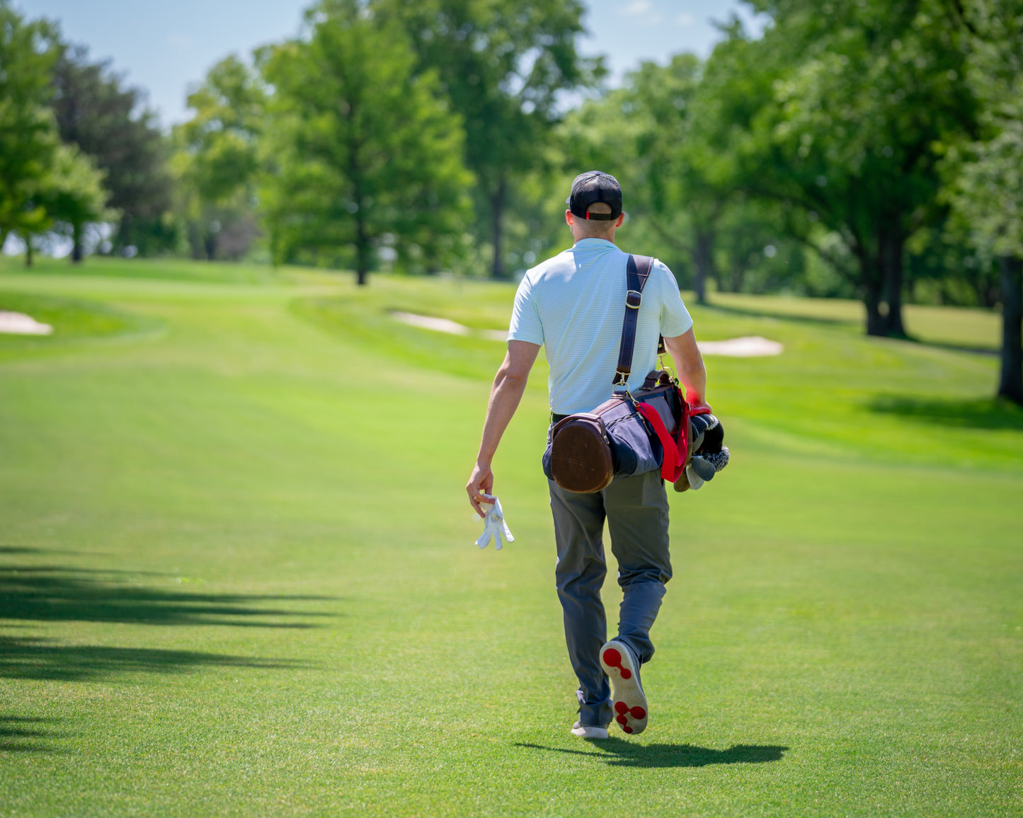 The Original Nelson Hill Leather Golf Bag
