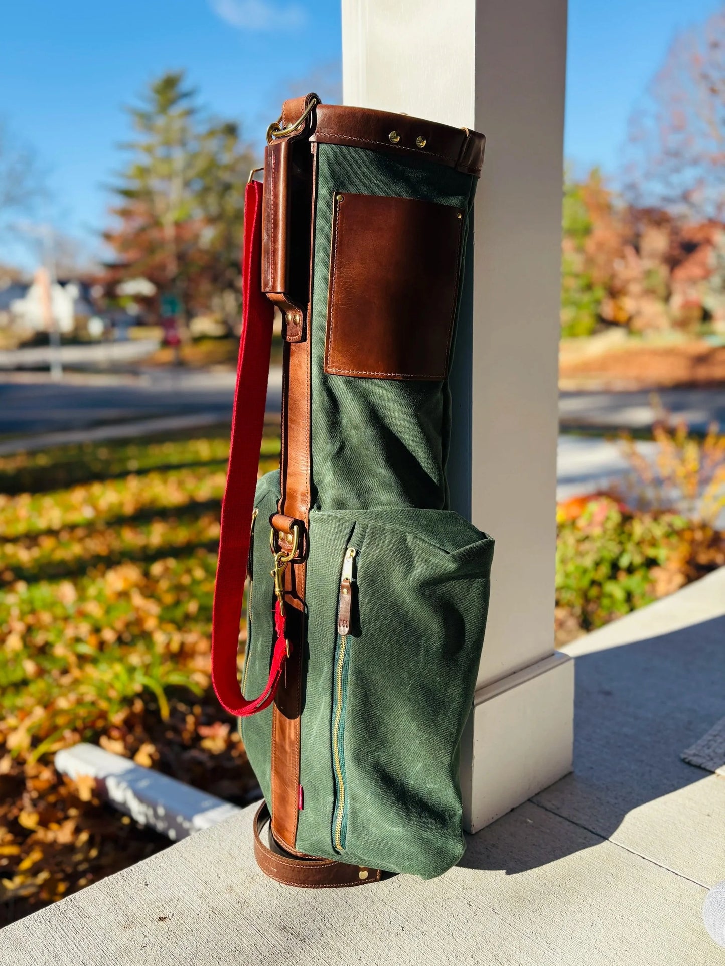 The Original Nelson Hill Leather Golf Bag
